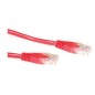 MicroConnect U/UTP CAT6 5M Red PVC